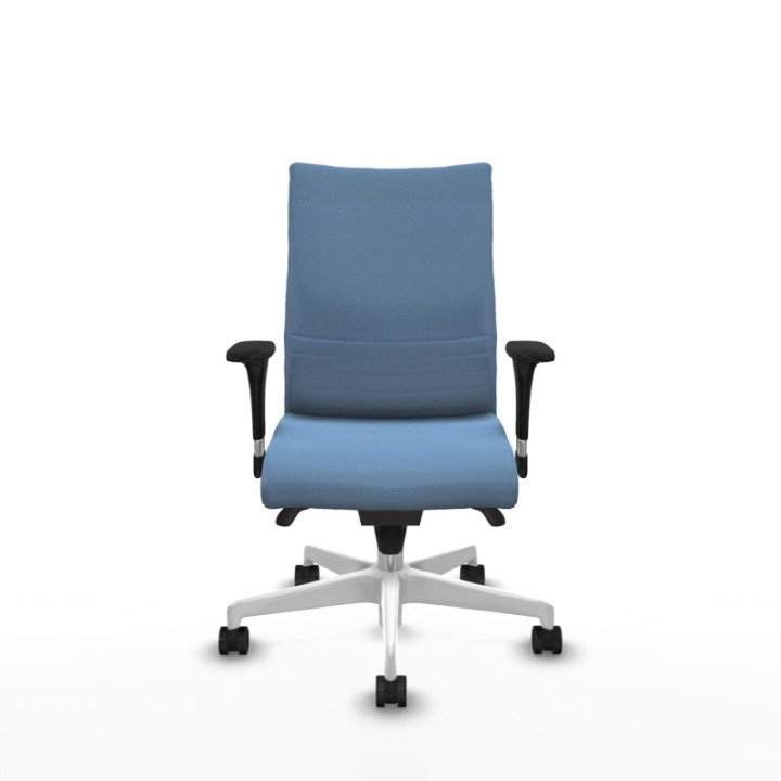 Albacete confidente sincro bali azul cielo brazos 1D base blanca ruedas 65 mm nailon