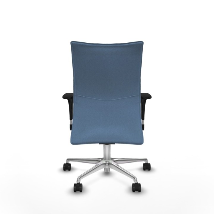 Albacete confidente sincro bali azul cielo brazos 1D base aluminio ruedas 65 mm nailon