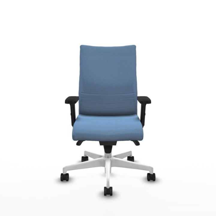 Albacete confidente sincro bali azul cielo brazos 2D base blanca ruedas 65 mm nailon