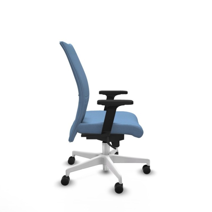 Albacete confidente sincro bali azul cielo brazos 2D base blanca ruedas 65 mm nailon