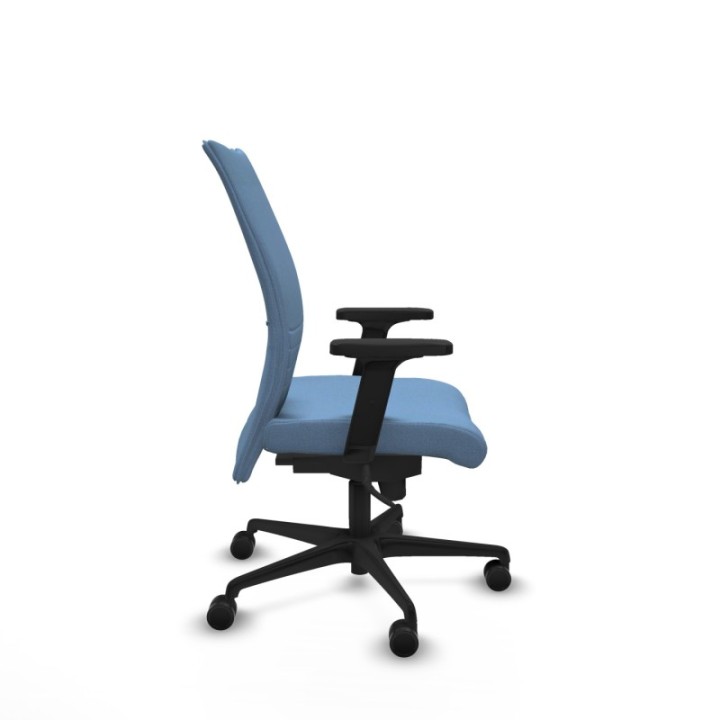 Albacete confidente sincro bali azul cielo brazos 2D base nailon ruedas 65 mm nailon