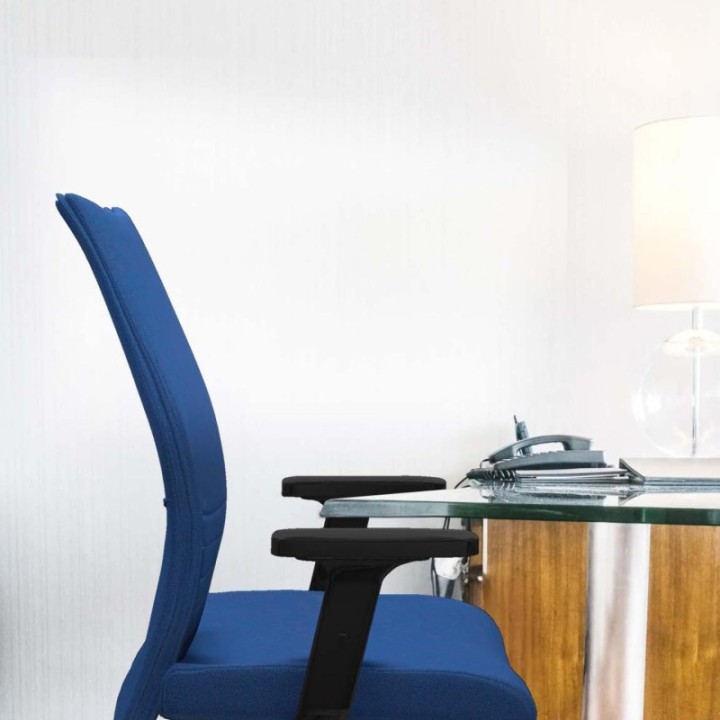 Albacete confidente sincro bali azul cielo brazos 2D base nailon ruedas 65 mm nailon