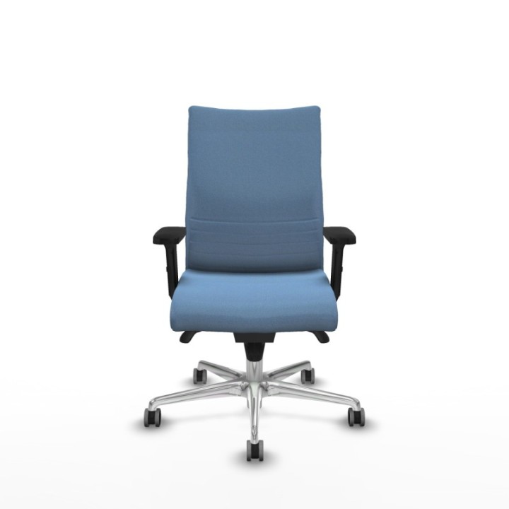 Albacete confidente sincro bali azul cielo brazos 2D base aluminio ruedas 65mm engomadas