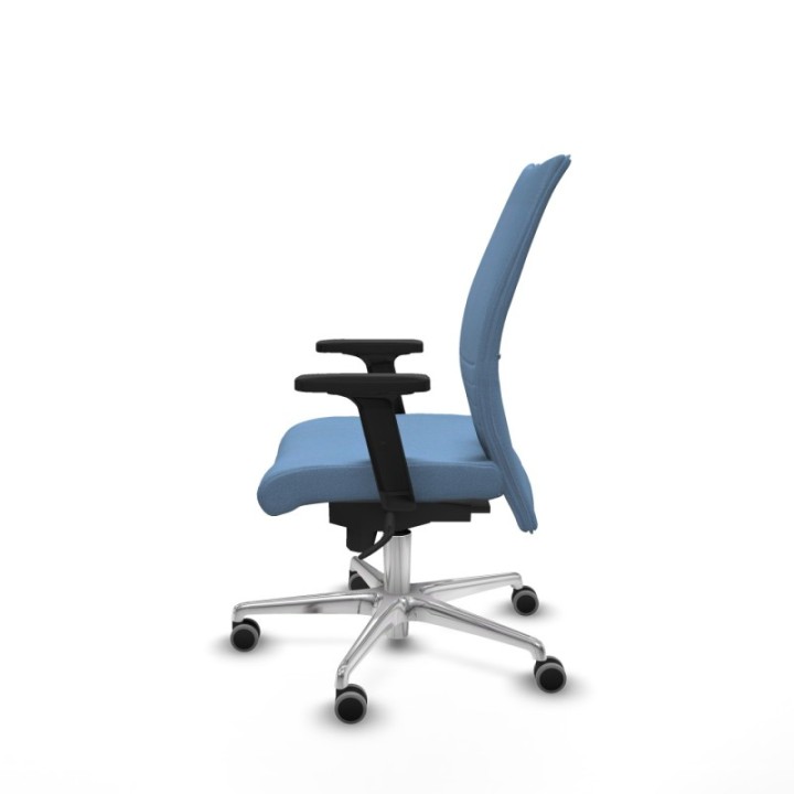 Albacete confidente sincro bali azul cielo brazos 2D base aluminio ruedas 65mm engomadas