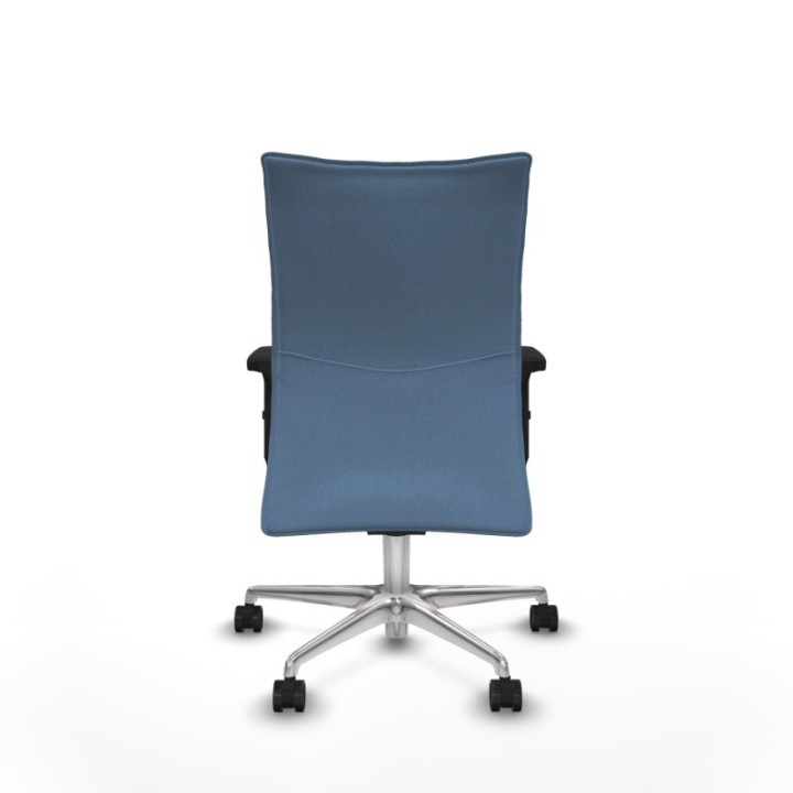 Albacete confidente sincro bali azul cielo brazos 2D base aluminio ruedas 65 mm nailon