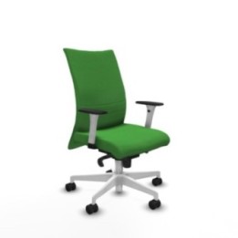 Albacete confidente sincro bali verde brazos 1D blancos base blanca ruedas 65 mm nailon