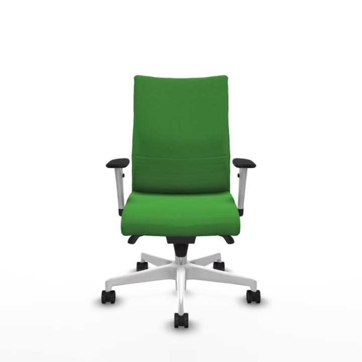 Albacete confidente sincro bali verde brazos 1D blancos base blanca ruedas 65 mm nailon