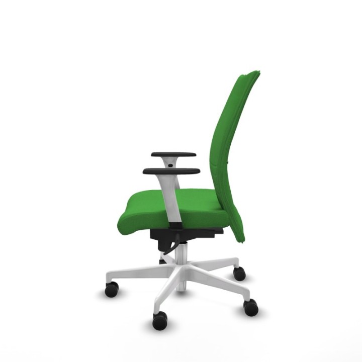 Albacete confidente sincro bali verde brazos 1D blancos base blanca ruedas 65 mm nailon