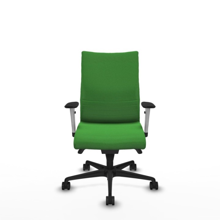 Albacete confidente sincro bali verde brazos 1D blancos base nailon ruedas 65 mm nailon