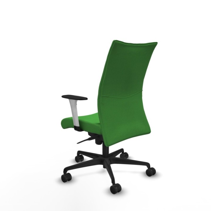 Albacete confidente sincro bali verde brazos 1D blancos base nailon ruedas 65 mm nailon