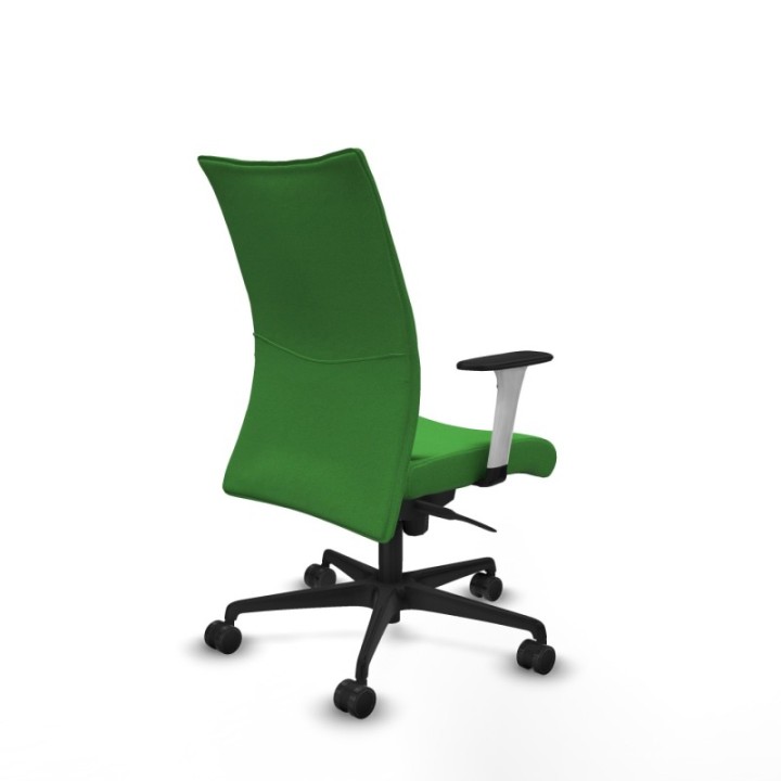 Albacete confidente sincro bali verde brazos 1D blancos base nailon ruedas 65 mm nailon