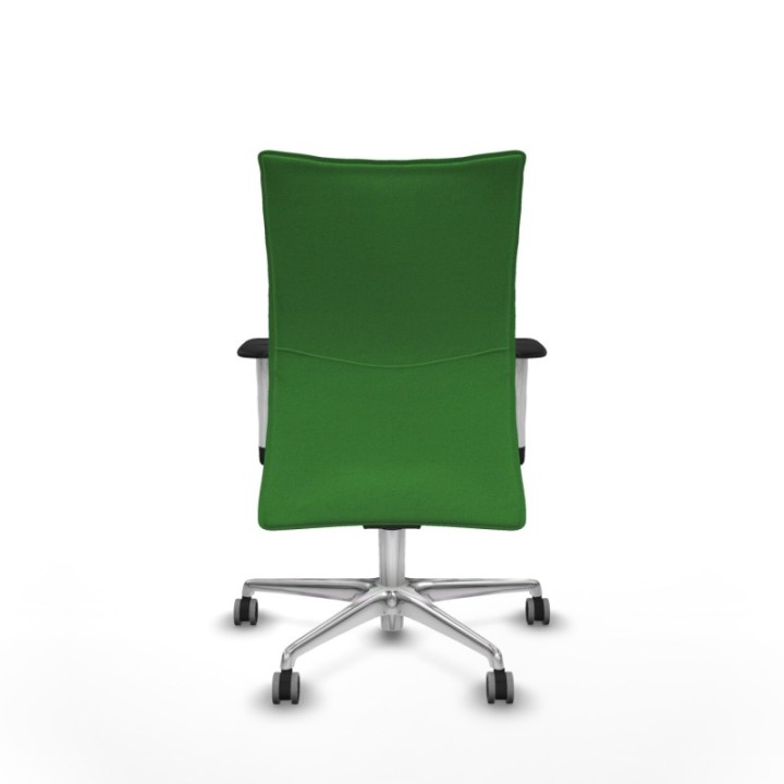 Albacete confidente sincro bali verde brazos 1D blancos base aluminio ruedas 65mm engomadas