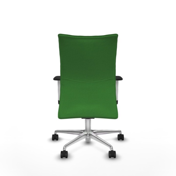 Albacete confidente sincro bali verde brazos 1D blancos base aluminio ruedas 65 mm nailon