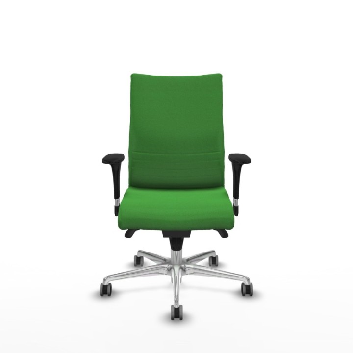 Albacete confidente sincro bali verde brazos 1D base aluminio ruedas 65mm engomadas