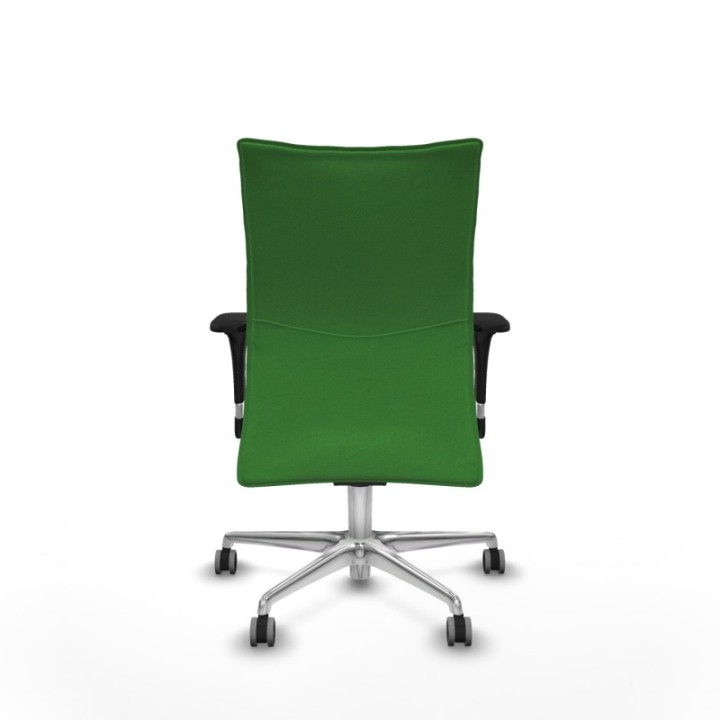 Albacete confidente sincro bali verde brazos 1D base aluminio ruedas 65mm engomadas