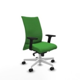 Albacete confidente sincro bali verde brazos 2D base blanca ruedas 65 mm nailon