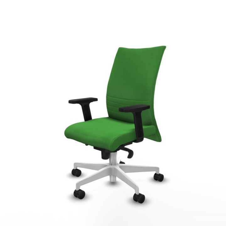 Albacete confidente sincro bali verde brazos 2D base blanca ruedas 65 mm nailon