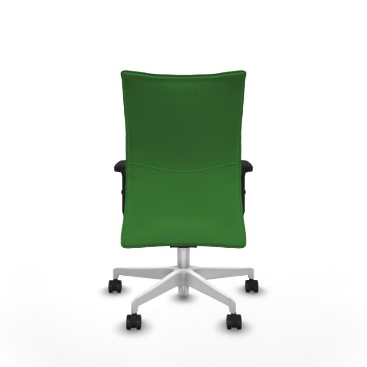 Albacete confidente sincro bali verde brazos 2D base blanca ruedas 65 mm nailon