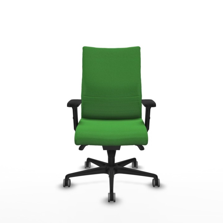 Albacete confidente sincro bali verde brazos 2D base nailon ruedas 65mm engomadas