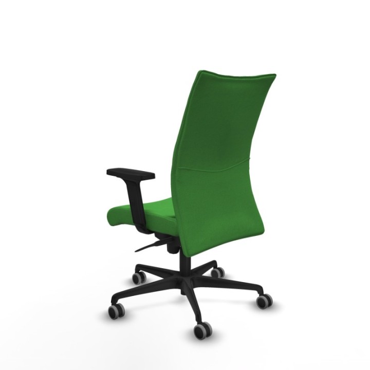 Albacete confidente sincro bali verde brazos 2D base nailon ruedas 65mm engomadas