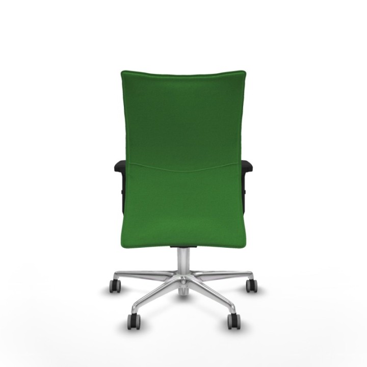 Albacete confidente sincro bali verde brazos 2D base aluminio ruedas 65mm engomadas