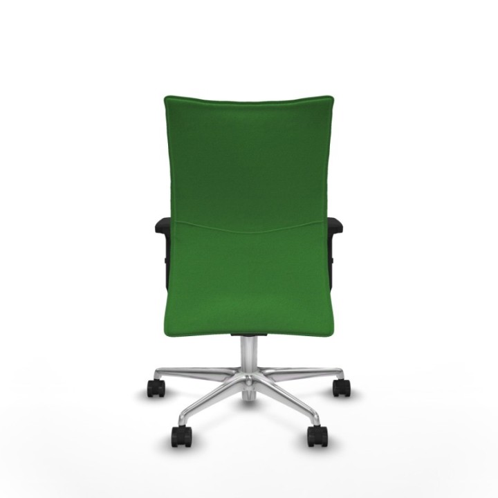 Albacete confidente sincro bali verde brazos 2D base aluminio ruedas 65 mm nailon