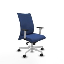 Albacete confidente sincro bali azul marino brazos 1D blancos base blanca ruedas 65 mm nailon