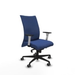 Albacete confidente sincro bali azul marino brazos 1D blancos base nailon ruedas 65mm engomadas