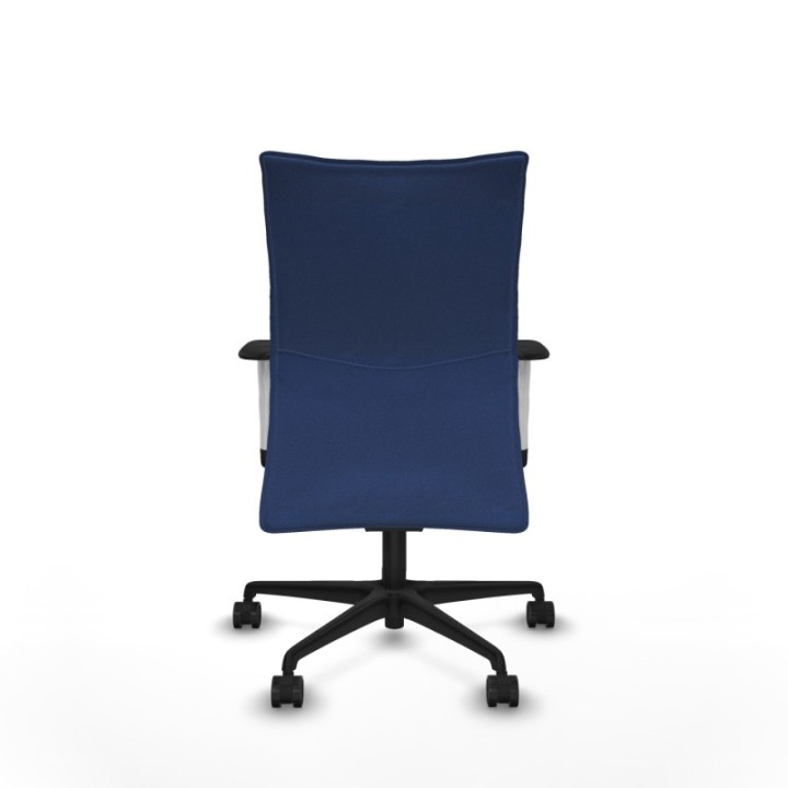 Albacete confidente sincro bali azul marino brazos 1D blancos base nailon ruedas 65 mm nailon