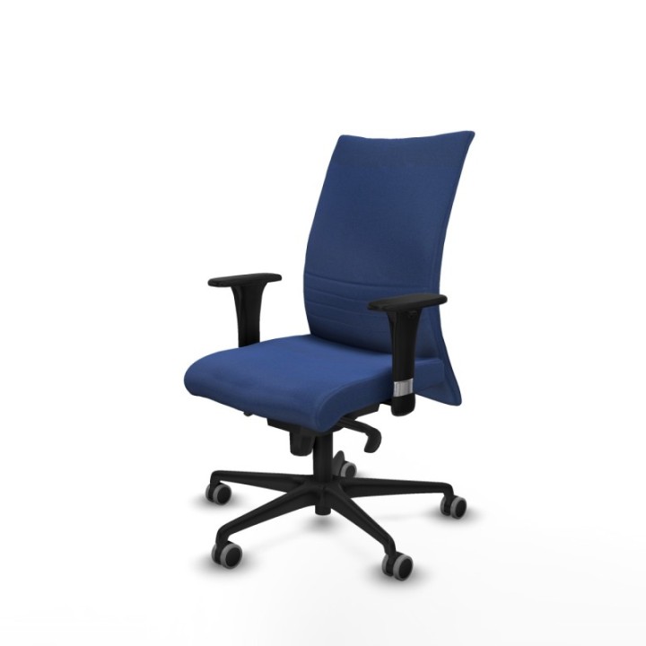 Albacete confidente sincro bali azul marino brazos 1D base nailon ruedas 65mm engomadas