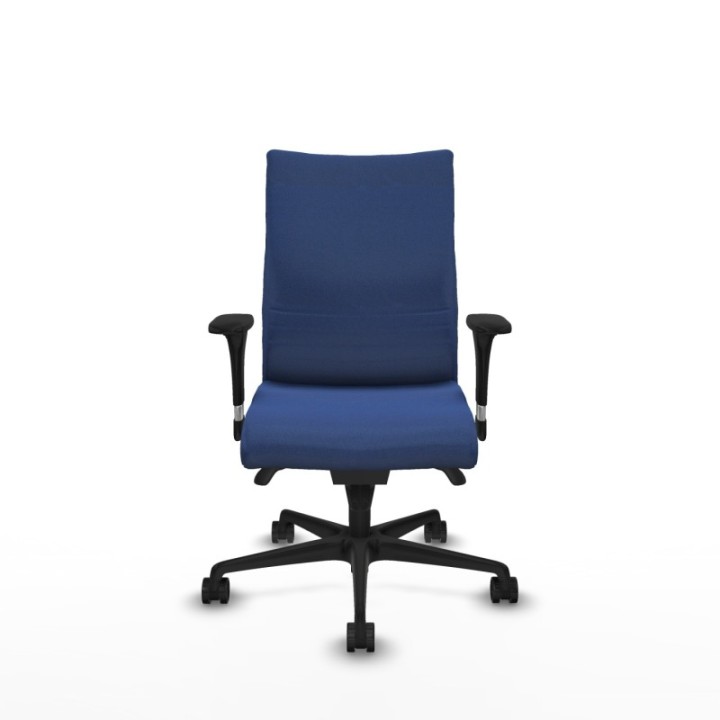 Albacete confidente sincro bali azul marino brazos 1D base nailon ruedas 65 mm nailon