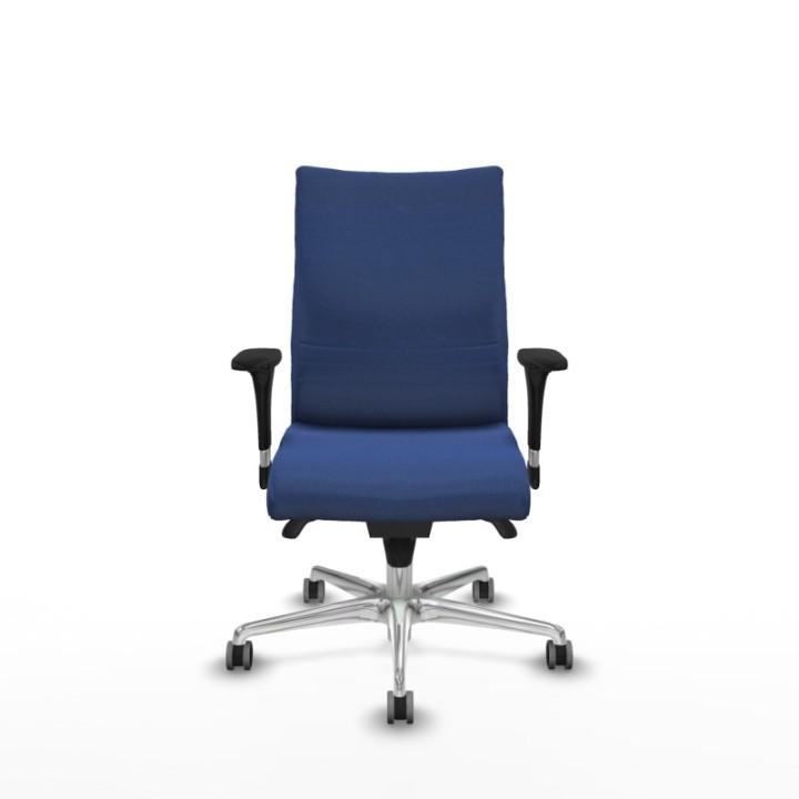 Albacete confidente sincro bali azul marino brazos 1D base aluminio ruedas 65mm engomadas