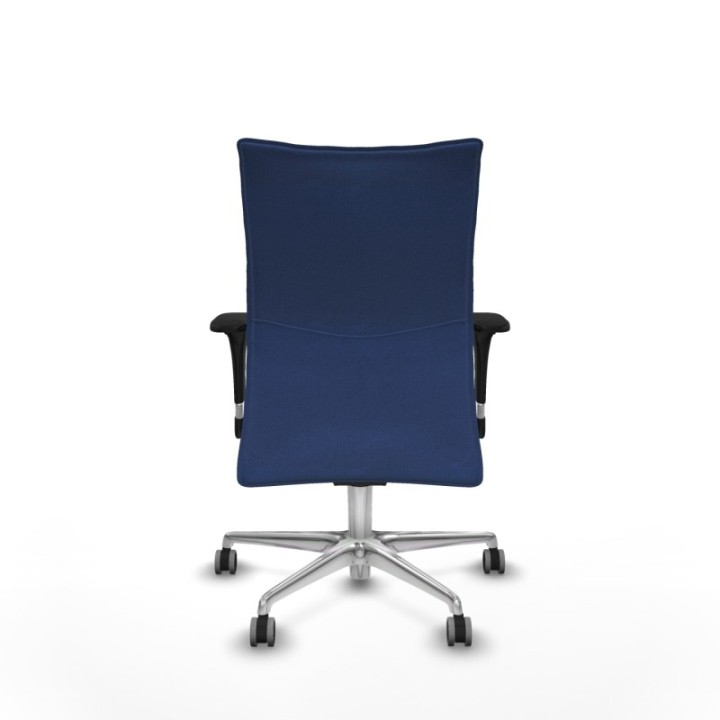 Albacete confidente sincro bali azul marino brazos 1D base aluminio ruedas 65mm engomadas