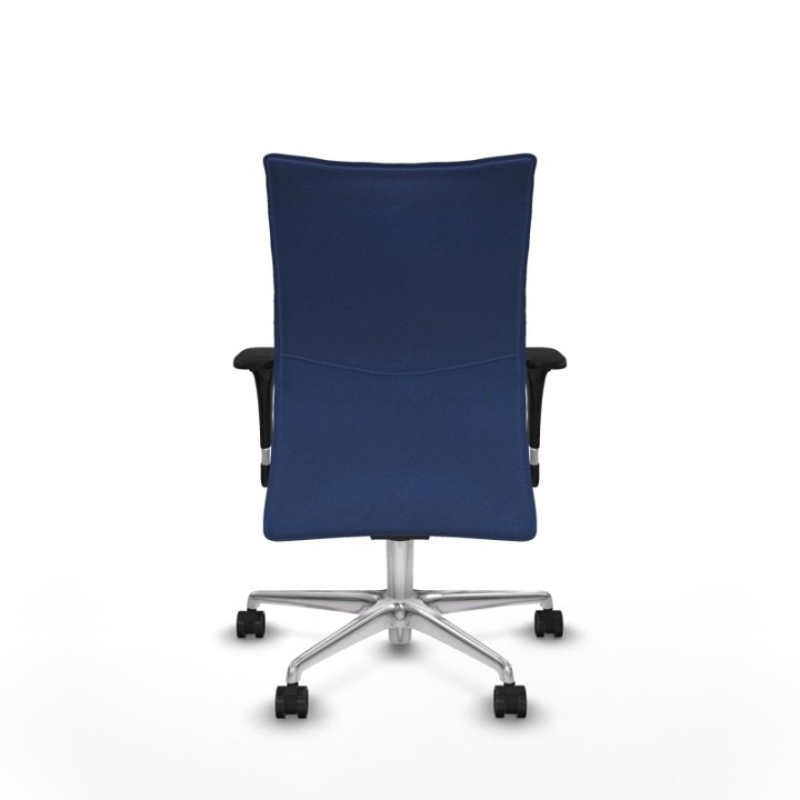 Albacete confidente sincro bali azul marino brazos 1D base aluminio ruedas 65 mm nailon