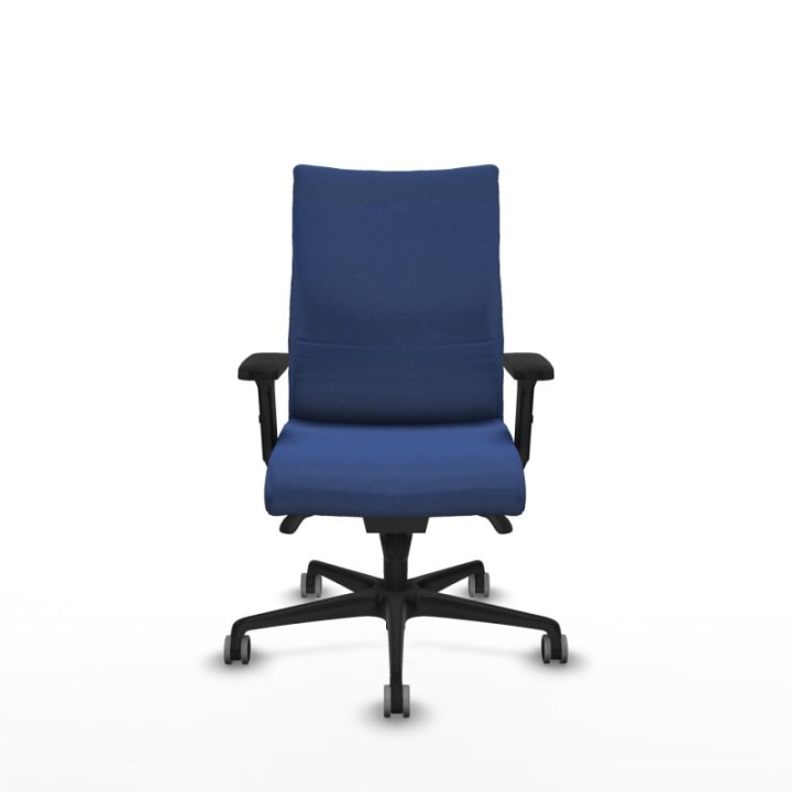 Albacete confidente sincro bali azul marino brazos 2D base nailon ruedas 65mm engomadas