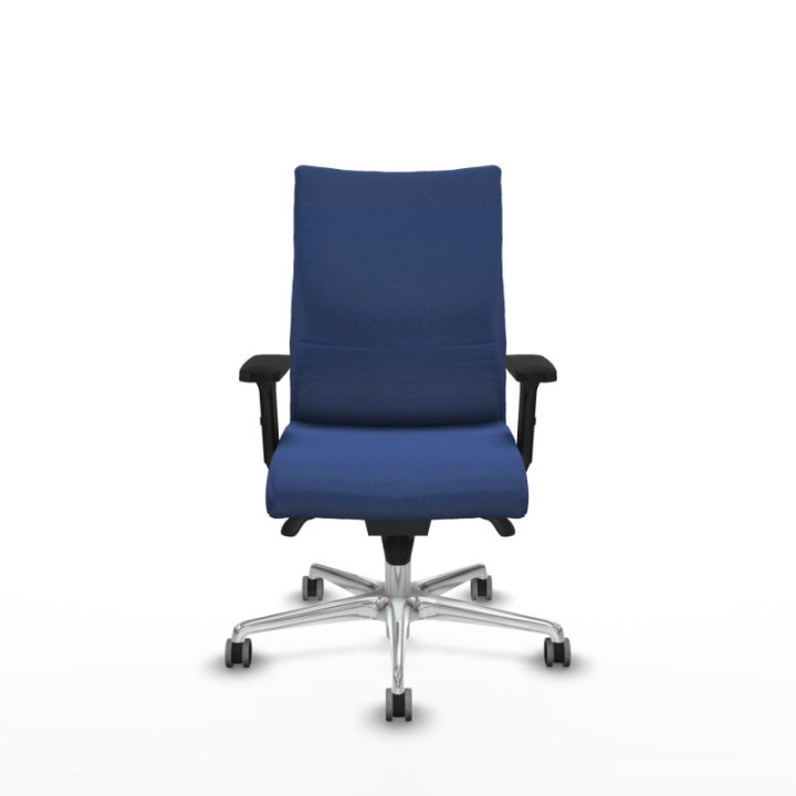 Albacete confidente sincro bali azul marino brazos 2D base aluminio ruedas 65mm engomadas