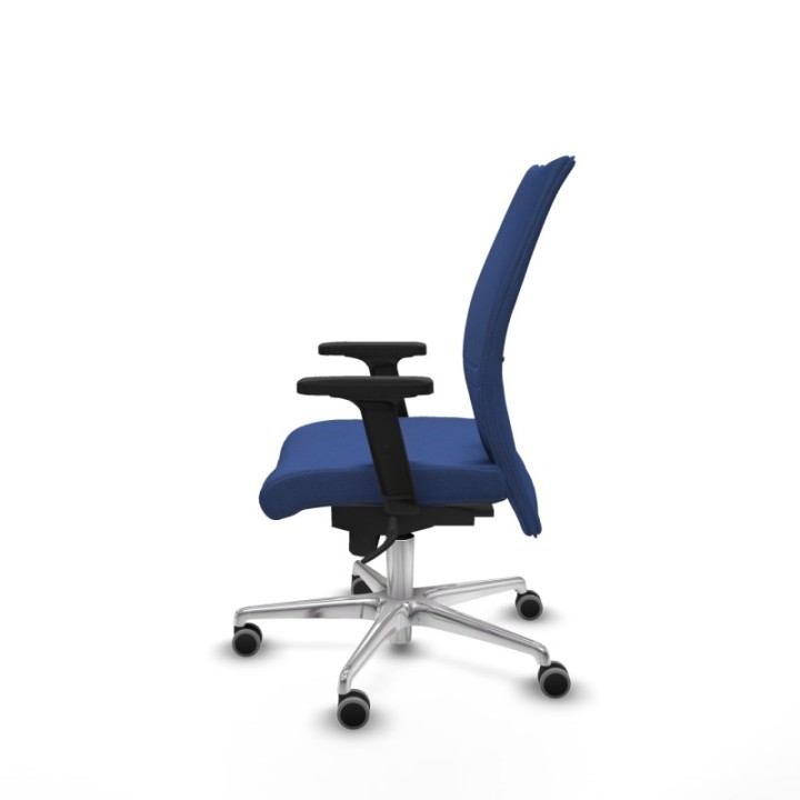 Albacete confidente sincro bali azul marino brazos 2D base aluminio ruedas 65mm engomadas