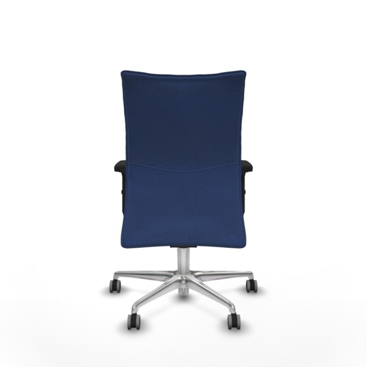 Albacete confidente sincro bali azul marino brazos 2D base aluminio ruedas 65mm engomadas