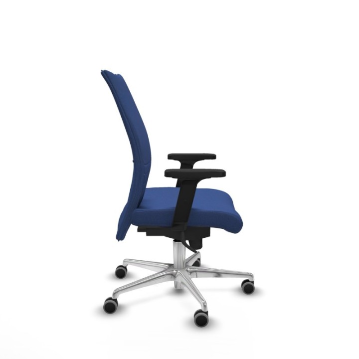 Albacete confidente sincro bali azul marino brazos 2D base aluminio ruedas 65mm engomadas