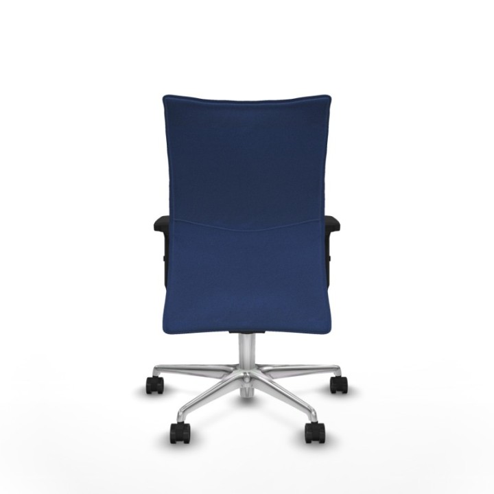 Albacete confidente sincro bali azul marino brazos 2D base aluminio ruedas 65 mm nailon