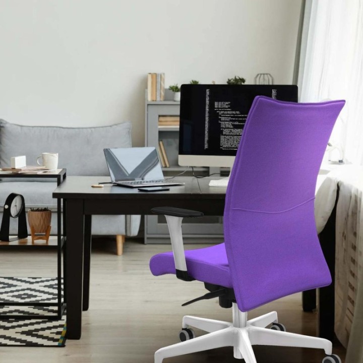 Albacete confidente sincro bali gris brazos 1D blancos base blanca ruedas 65mm engomadas