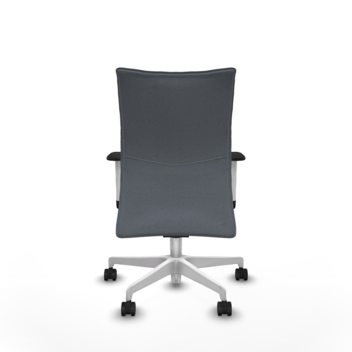 Albacete confidente sincro bali gris brazos 1D blancos base blanca ruedas 65 mm nailon