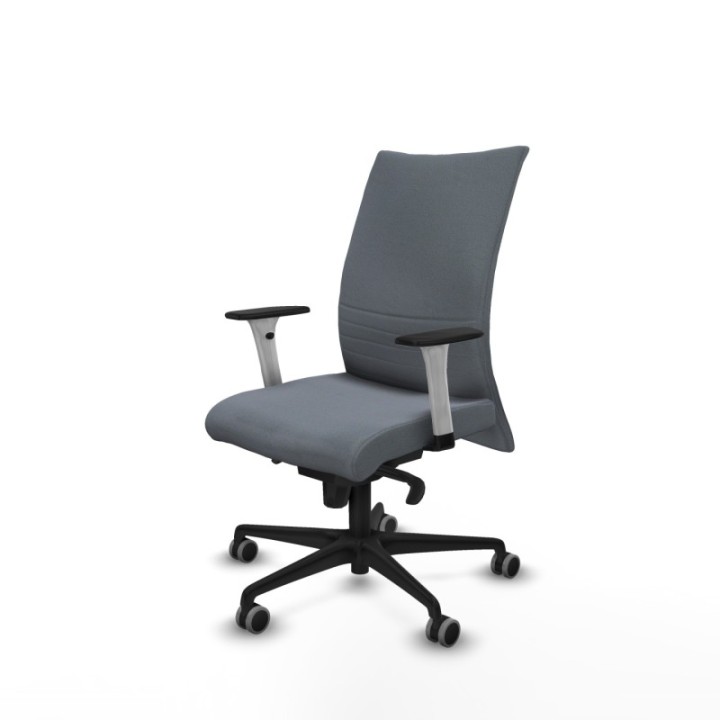 Albacete confidente sincro bali gris brazos 1D blancos base nailon ruedas 65mm engomadas