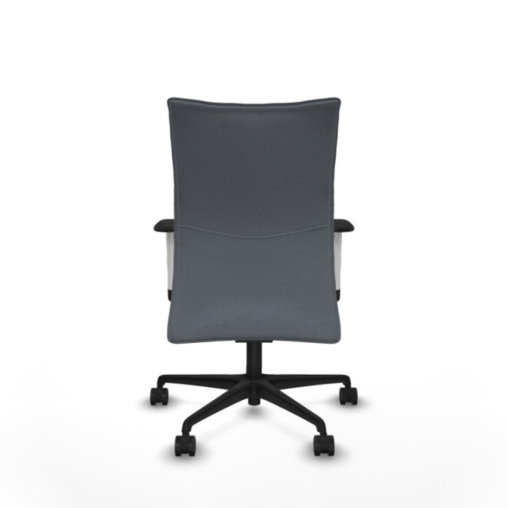 Albacete confidente sincro bali gris brazos 1D blancos base nailon ruedas 65 mm nailon