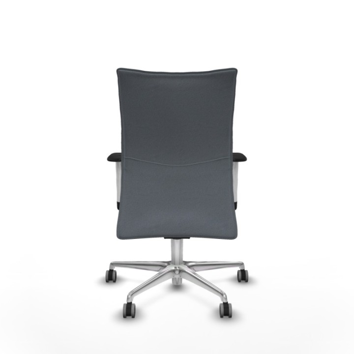 Albacete confidente sincro bali gris brazos 1D blancos base aluminio ruedas 65mm engomadas