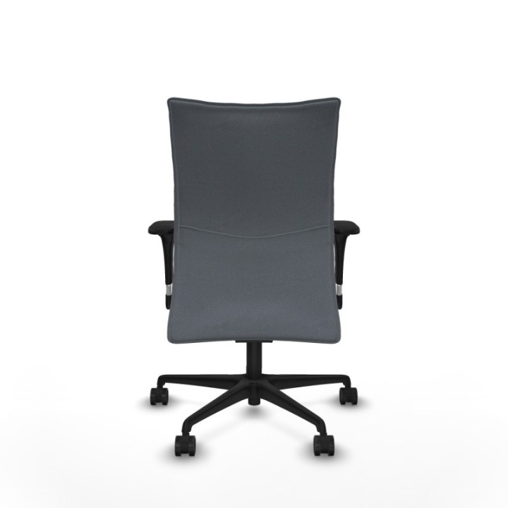 Albacete confidente sincro bali gris brazos 1D base nailon ruedas 65 mm nailon