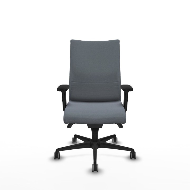 Albacete confidente sincro bali gris brazos 2D base nailon ruedas 65mm engomadas