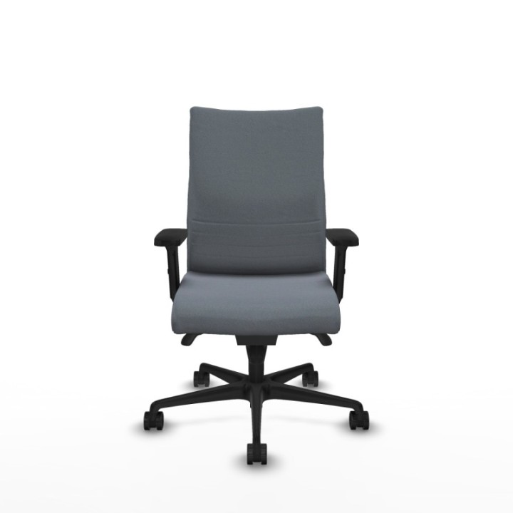 Albacete confidente sincro bali gris brazos 2D base nailon ruedas 65 mm nailon