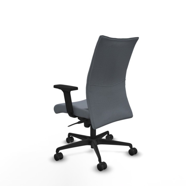 Albacete confidente sincro bali gris brazos 2D base nailon ruedas 65 mm nailon