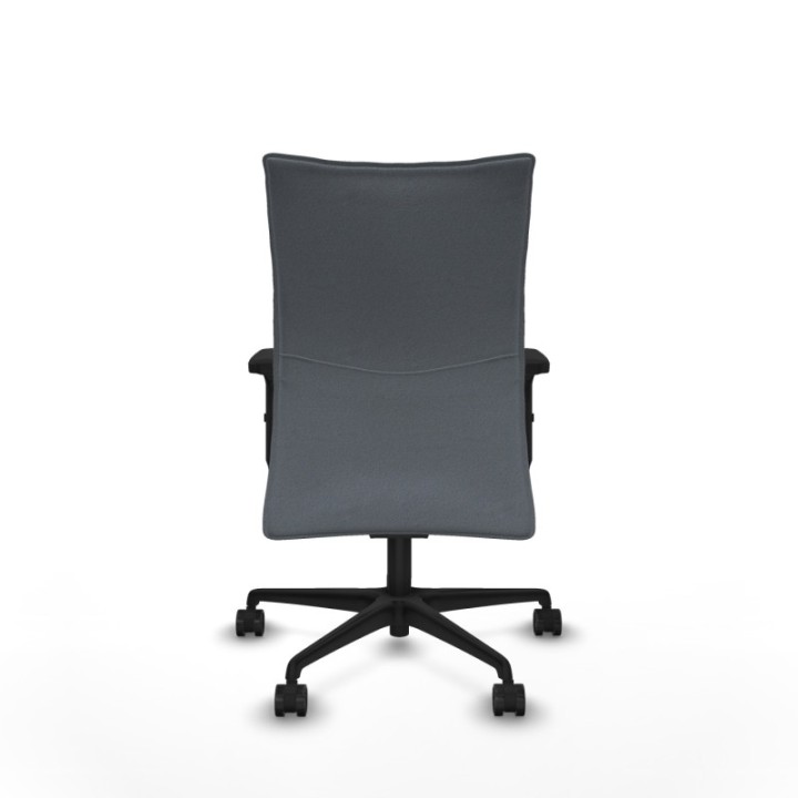 Albacete confidente sincro bali gris brazos 2D base nailon ruedas 65 mm nailon